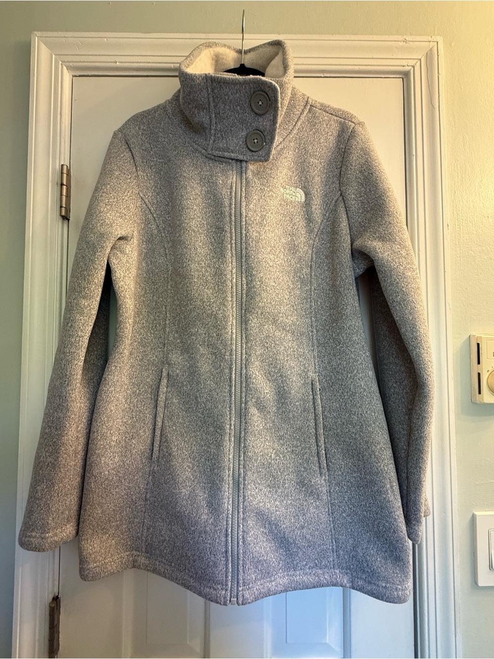 The North Face Crescent Sunset Gray Sweater Fleece Jacket